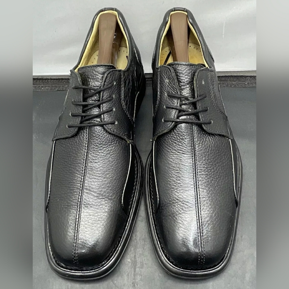 Baybridge Studio Belvedere Black Leather Oxford Dress shoes 14 D